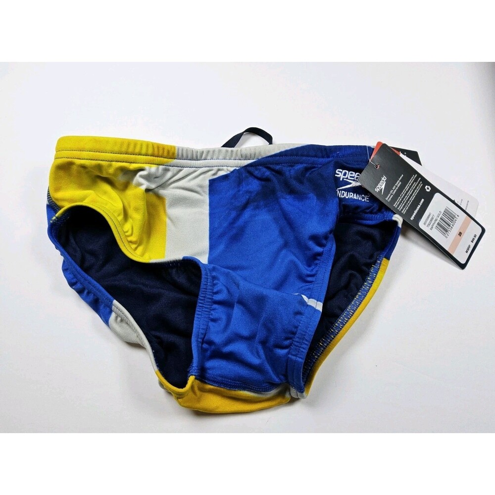 Speedo Endurance+ Competitive Glimmer Swim Brief Swimsuit Size 28